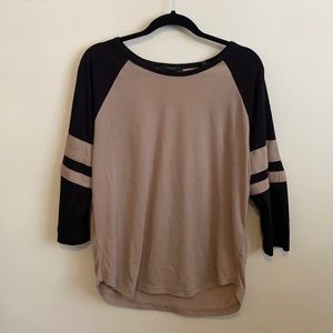 3/4 sleeve comfy women’s baseball tee